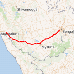 National Highway 275: Map