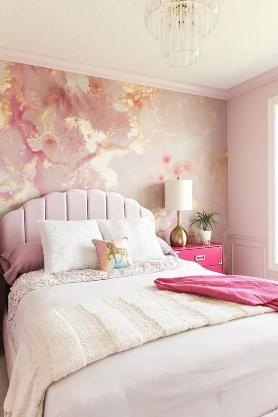 Top 30 two-colour combinations for bedroom walls in 2024