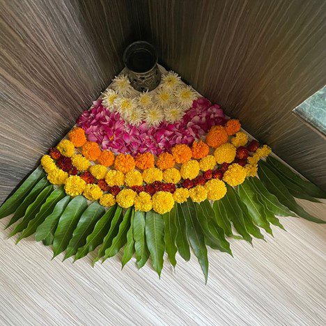 flower rangoli ideas to decorate your house this festive season