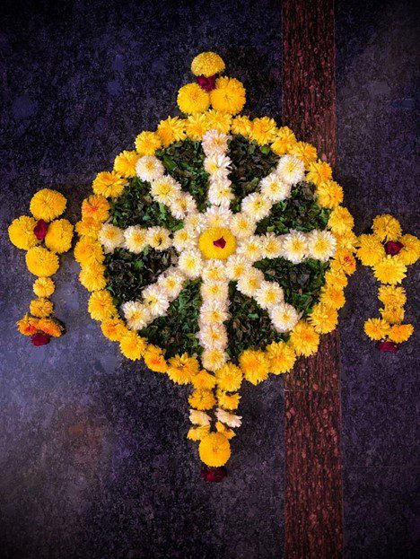 flower rangoli ideas to decorate your house this festive season