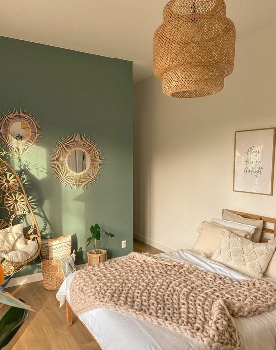 Green two colour combination for bedroom walls outlet