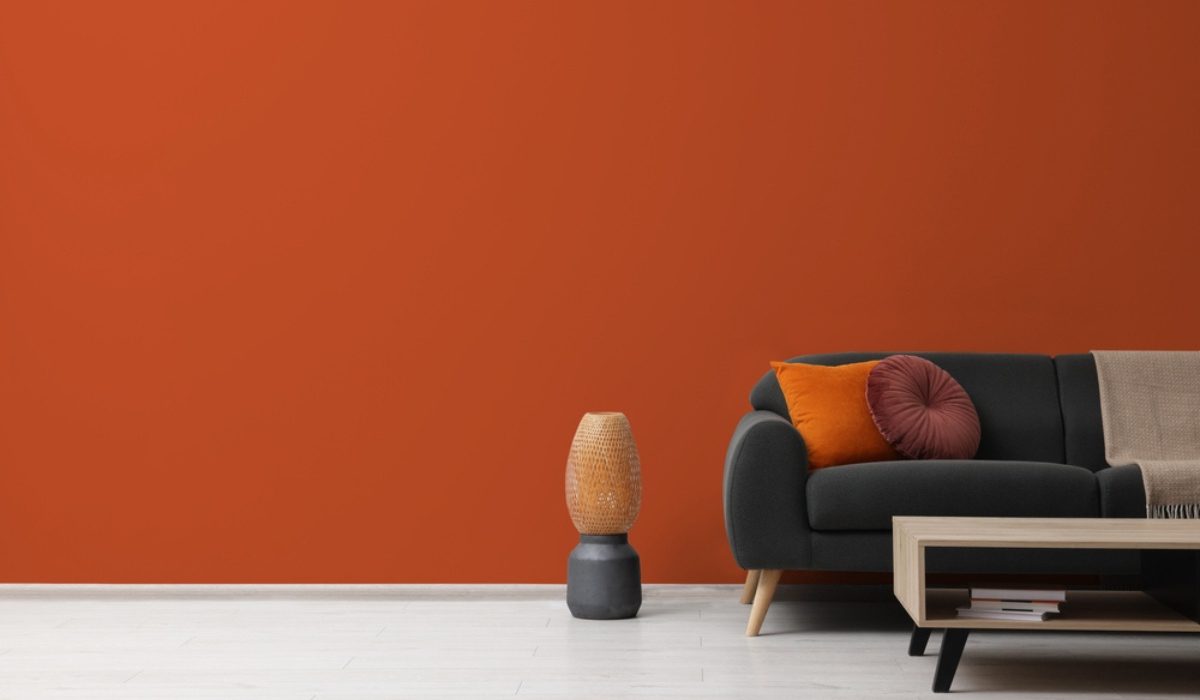 Burnt orange look for home interiors