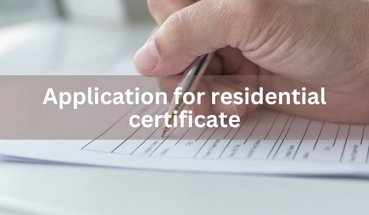 How to apply for a residential certificate in Jharkhand?