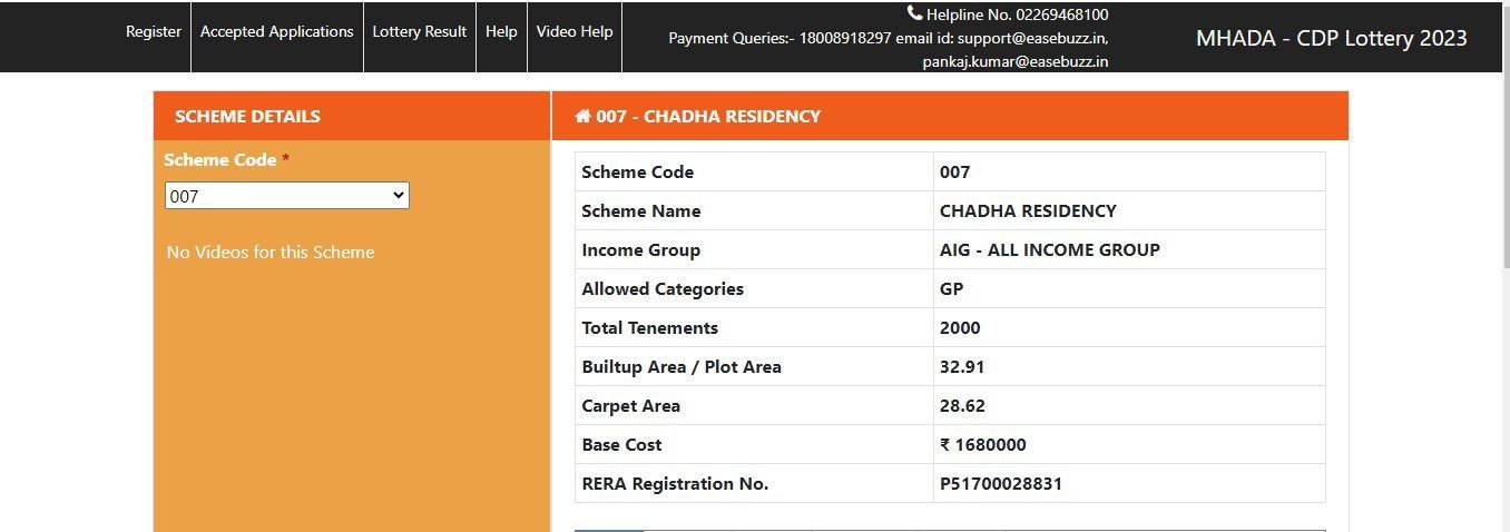Mhada lottery, Chadha Developers offer 2,000 units under Mhada-CDP lottery 2023
