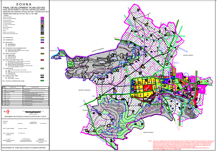 Sohna Master Plan 2031: Land use and latest updates