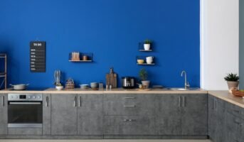 How to elevate a kitchen with bright colours?