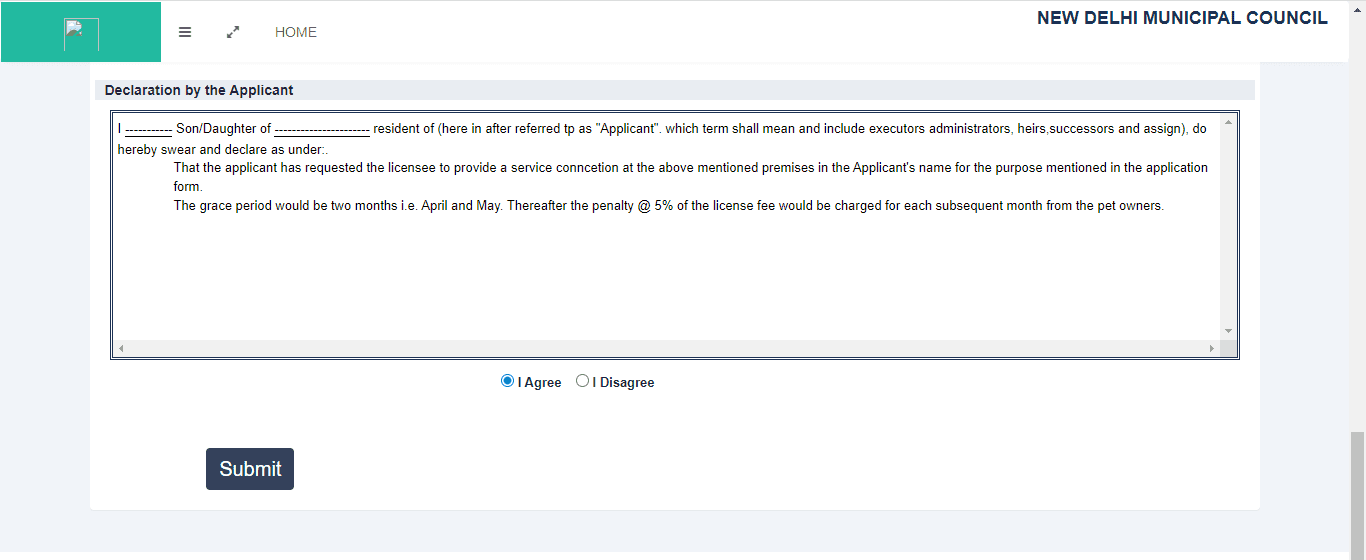 NDMC water bill payment online