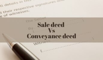 What is the difference between a sale deed and a conveyance deed?