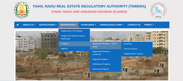 How to check RERA approval status in Tamil Nadu?