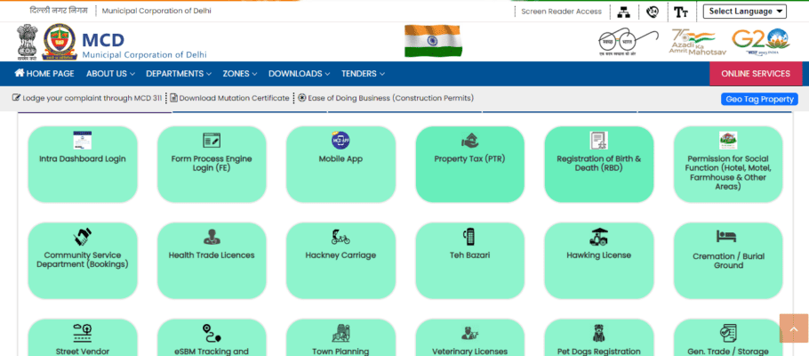 Municipal Corporation of Delhi Functions, services and latest updates