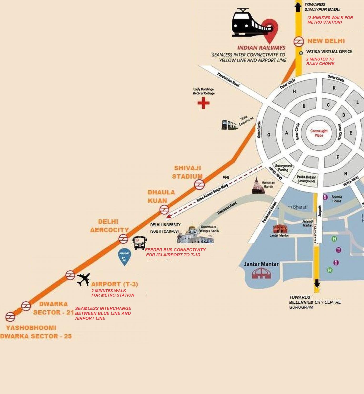 Delhi Metro Map 2024