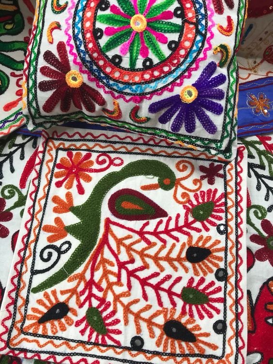 Kutch embroidery decor