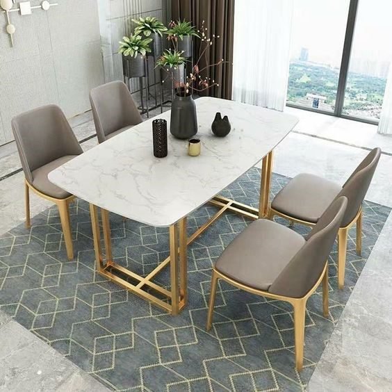 15 marble top dining table design ideas for home