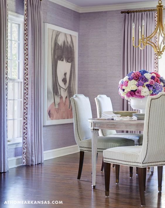 lavender dining room