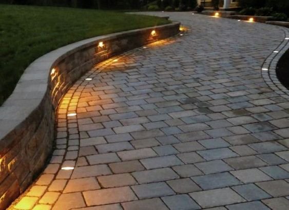 lighted driveway