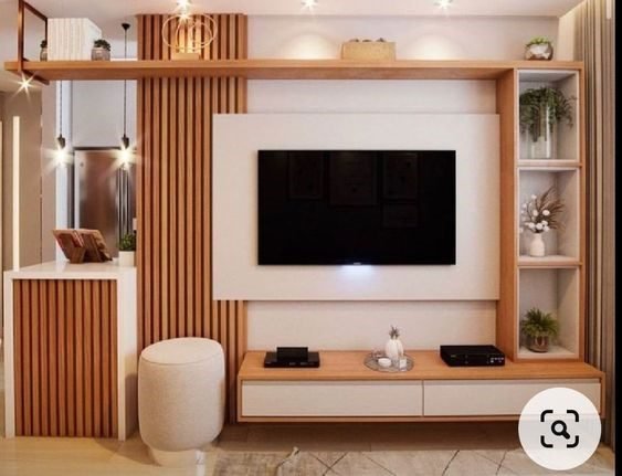Top 20 TV units with mandir design ideas